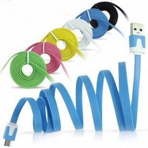 Кабель USB Кабель USB - micro USB 1 метр, цвета в ассортименте. Специальный улучшенный кабель передачи данных и подключения зарядки для Вашего телефона. Широкий шнур обеспечивает дополнительную износо