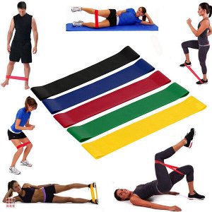 Набор эластичных лент для фитнеса Exercise Resistance Belt 5шт