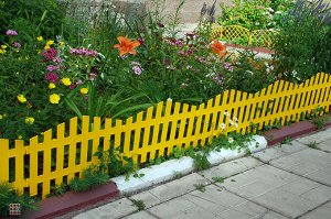 Забор декоративный № 5 (желтый)