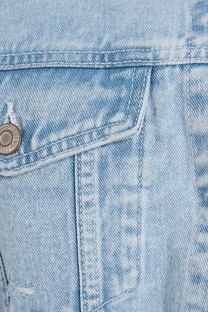 Укороченная джинсовая куртка 03210335