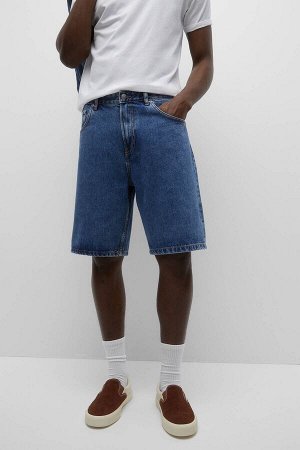 Мужские свободные джинсовые шорты-бермуды 09692530
