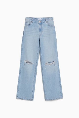 Потертые джинсы широкого кроя 90-х 00008335