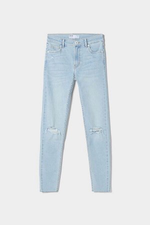 Винтажные джинсы скинни с заниженной талией 00243888