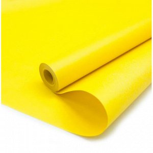 Упаковочная бумага, Крафт 70гр (0,5*10 м) Желтый, 2 ст, 1 шт.