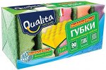 Губки кухонные  QUALITA  BUBBLE EFFECT 5шт