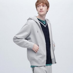 UNIQLO / Мужская толстовка на замке, серый | Мужские свитера, кофты ...