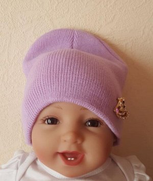 шапка детская (лаванда)