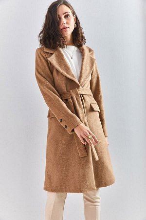 Женское пальто из ткани верблюжьего волоса Cachet 40101071