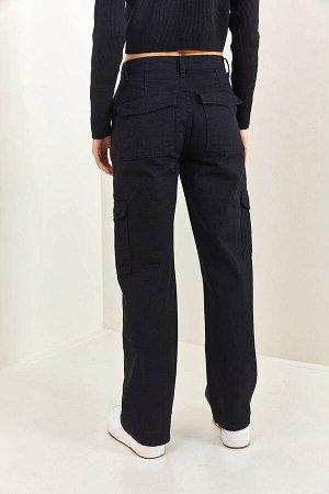 Женские брюки Cargo Pocket из габардина Plazzo 40081044