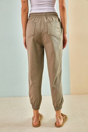 Женские брюки из габардина с эластичной талией 3928 30951051