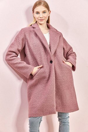 Женское короткое пальто из креповой ткани 8089 40051022