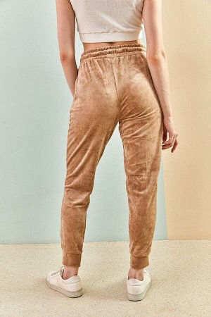 Женские бархатные спортивные штаны с эластичной талией 1880 40061008