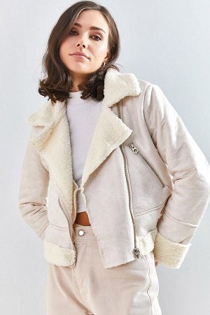 Женское плюшевое замшевое пальто 5155