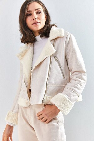 Женское плюшевое замшевое пальто 5155