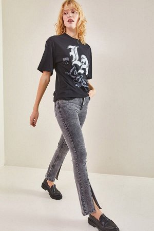 Женские джинсы с разрезом спереди 40601020