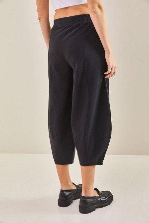 Женские парусиновые брюки с эластичной талией 40501036