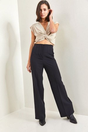 Женские брюки Plazzo со скрытыми карманами и травой 40081039