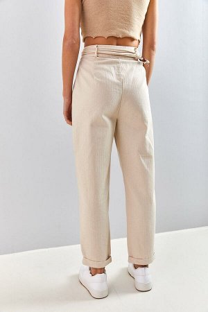 Женские брюки со складками и складками 40081053