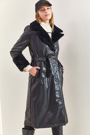 Женское пальто из дубленки на руку и воротник 2259 40111013