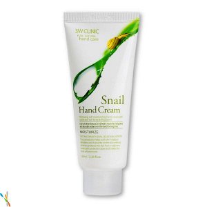 Крем для рук 3wClinic MoisturizingHandCream Snail с муцином улитки увлажняющий