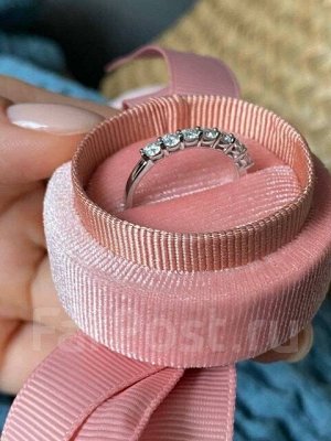 Идеальный подарок-кольцо дорожка с муассанитами в коробочке+серьги
