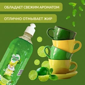 Средство д/посуды "Mr.Green" лайм/мята 1л