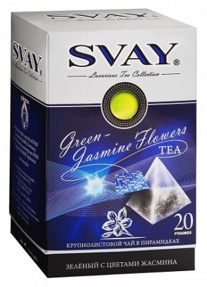 Чай Svay Green-Jasmin Flowers 20*2 пирамидки