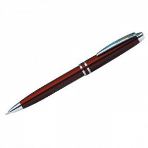 Ручка подарочная шарик 0,7мм бордовый/золото футляр