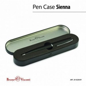 Ручка подарочная шарик Sienna 1,0мм черная футляр