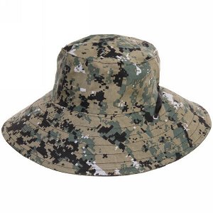 Шляпа мужская "Хаки", микс 4 цвета, ширина полей 10 см, р.58
