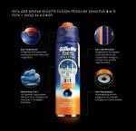 Gillette гель для бритья 2в1 Fusion Proglide Актив спорт
