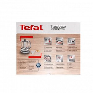 Чайник электрический TEFAL BJ551B10, стекло, 1.5 л, 1430 Вт, регулировка t°, белый