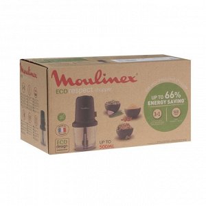 Измельчитель MOULINEX AT80E810, пластик, 500 Вт, 0.5 л, 1 скорость, чёрный