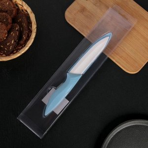 Нож керамический Доляна «Острота», лезвие 12,5 см, цвет голубой