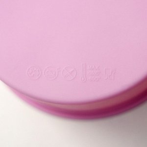 Форма силиконовая для выпечки Доляна «Круг» 9,5×5,4 см розовый