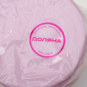 Форма силиконовая для выпечки Доляна «Круг» 9,5×5,4 см розовый