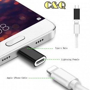 Переходник с iOS Lightning  на Type-C Plug and Play