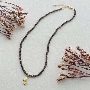 Колье из Раухтопаза с подвеской