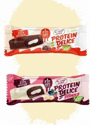 Fit Kit Protein Delice Протеиновое пирожное, 60 гр