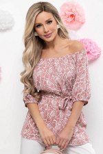 Блуза &quot;Мария&quot; (пыльная роза) Б5916