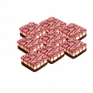Лолита 2кг Суфле ванильное с мармеладным слоем со вкусом клубники
