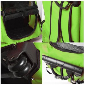 Рюкзак-переноска на колесах с телескопической ручкой для животных весом до 4-5 кг (Можно использовать как рюкзак/тележку) Цвет: