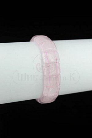 61517- 5 Браслет розовый кварц (размер звена 10*15 мм), на резинке