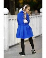 Пальто для девочки электрик модель 29513682