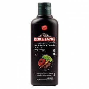Kokliang Натуральный травяной кондиционер для темных волос / Herbal Conditioner Hair Darkening &amp; Thickening, 200 мл