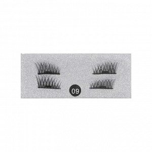 Nail Art Магнитные накладные ресницы №09, 4 шт, 5-10 x 19 мм