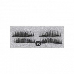 Nail Art Магнитные накладные ресницы №10, 4 шт, 7-13 х 35 мм