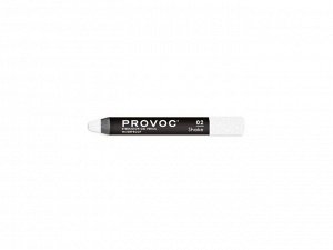 Provoc Тени-карандаш водостойкие, №02 / Eyeshadow Gel Pencil, жемчужный шиммер