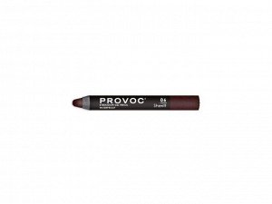 Provoc Тени-карандаш водостойкие, №06 / Eyeshadow Gel Pencil, темный шоколад матовый