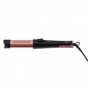 Dewal Beauty Щипцы-плойка для волос 2в1 / Lily HI2120 Black, d 37 мм, 46 Вт, чёрный